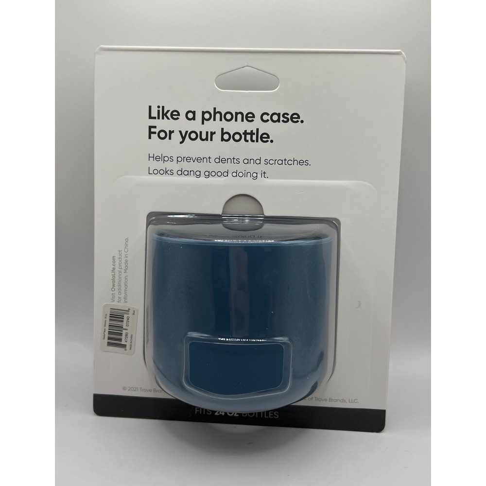 Owala Silicone Bottle Boot Blue for 24 oz Water Bottles Protective Sleeve NEW - Picture 2 of 4